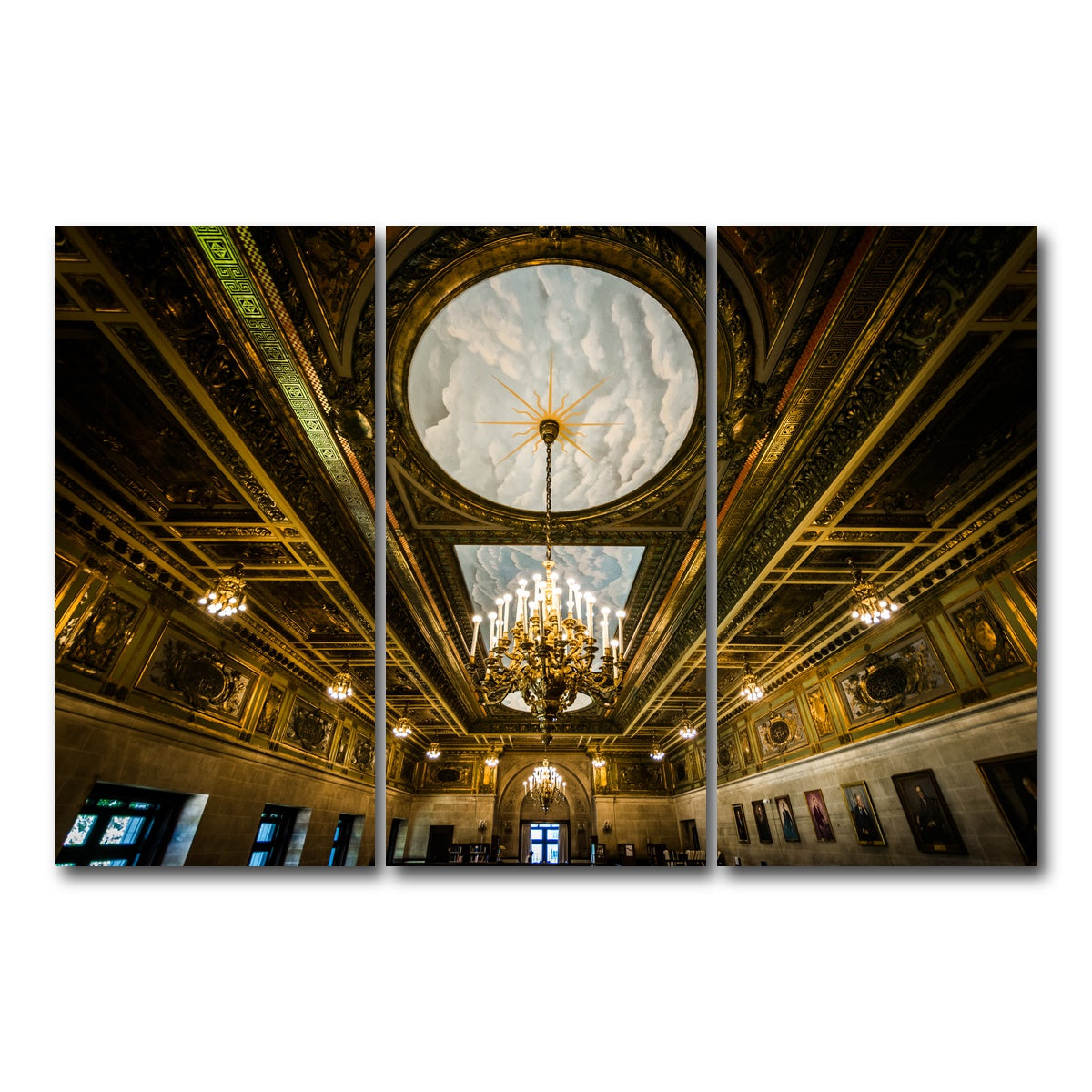 AUTO-MOCKUP WHITE | Connecticut State Library - Interior | 3 Piece | Gallery Wrap Canvas | group=12x24