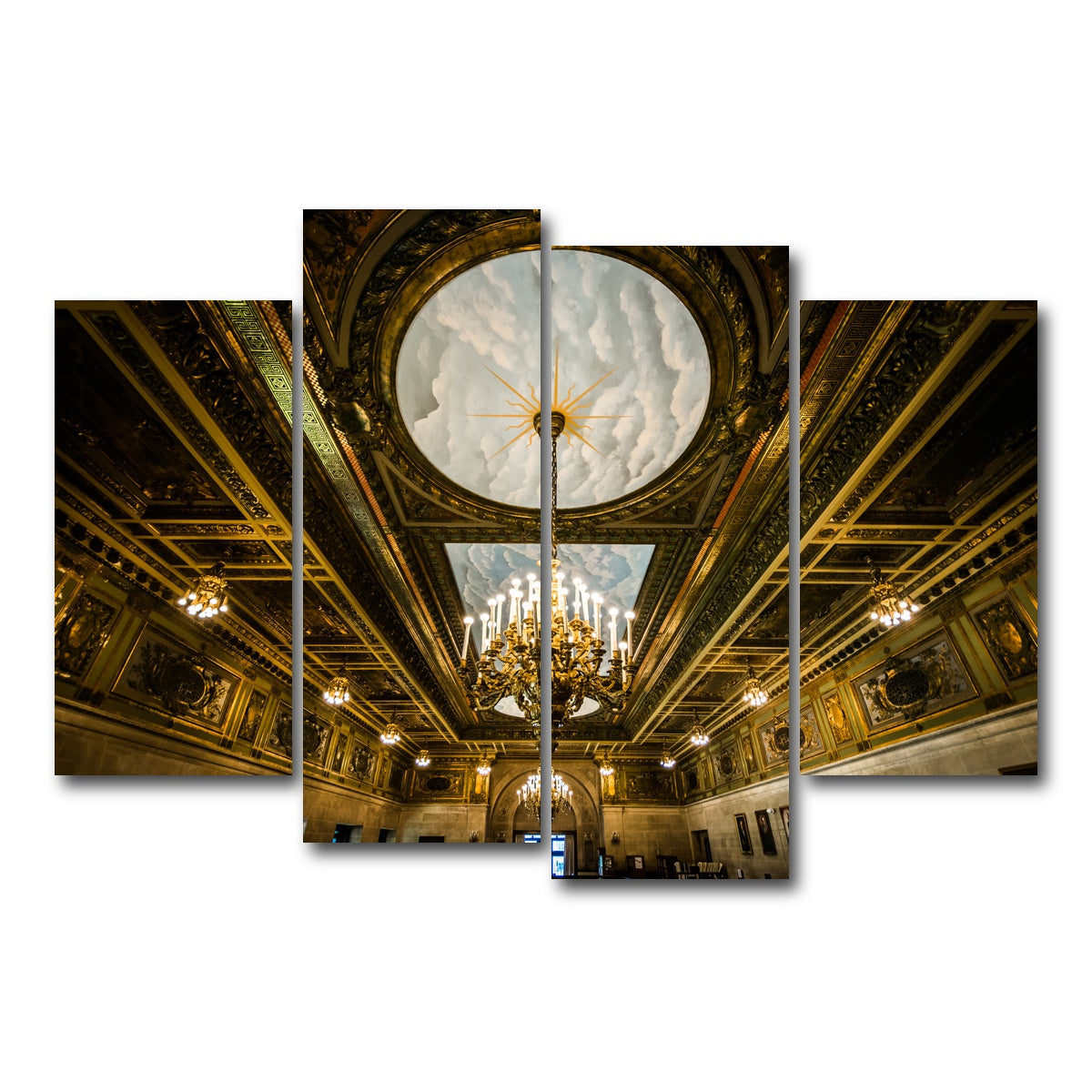 AUTO-MOCKUP WHITE | Connecticut State Library - Interior | 4 Piece | Gallery Wrap Canvas | group=4_short