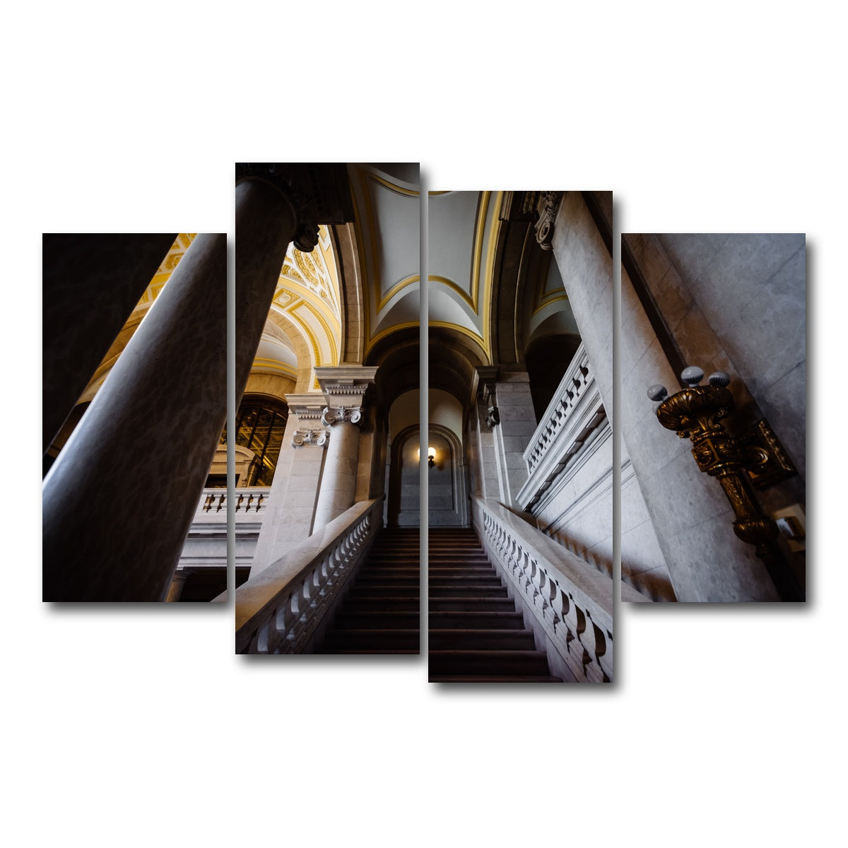 AUTO-MOCKUP WHITE | Connecticut State Library | 4 Piece | Gallery Wrap Canvas | group=4_short