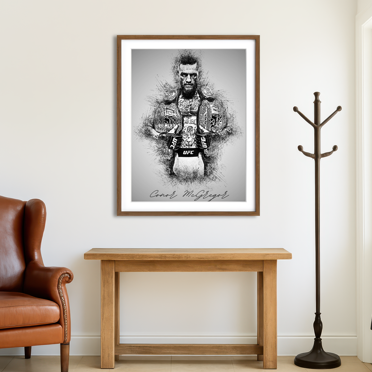 AUTO-MOCKUP ROOM | Conor McGregor Wall Art
