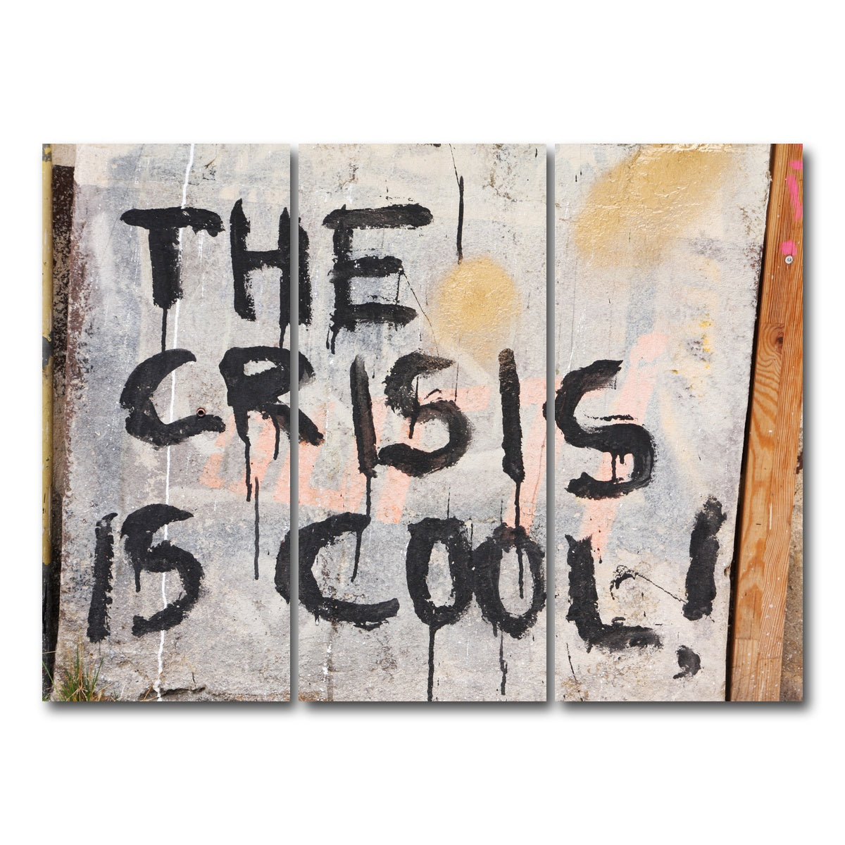 AUTO-MOCKUP WHITE | Cool Crisis - Berlin | 3 Piece | Gallery Wrap Canvas | group=8x18