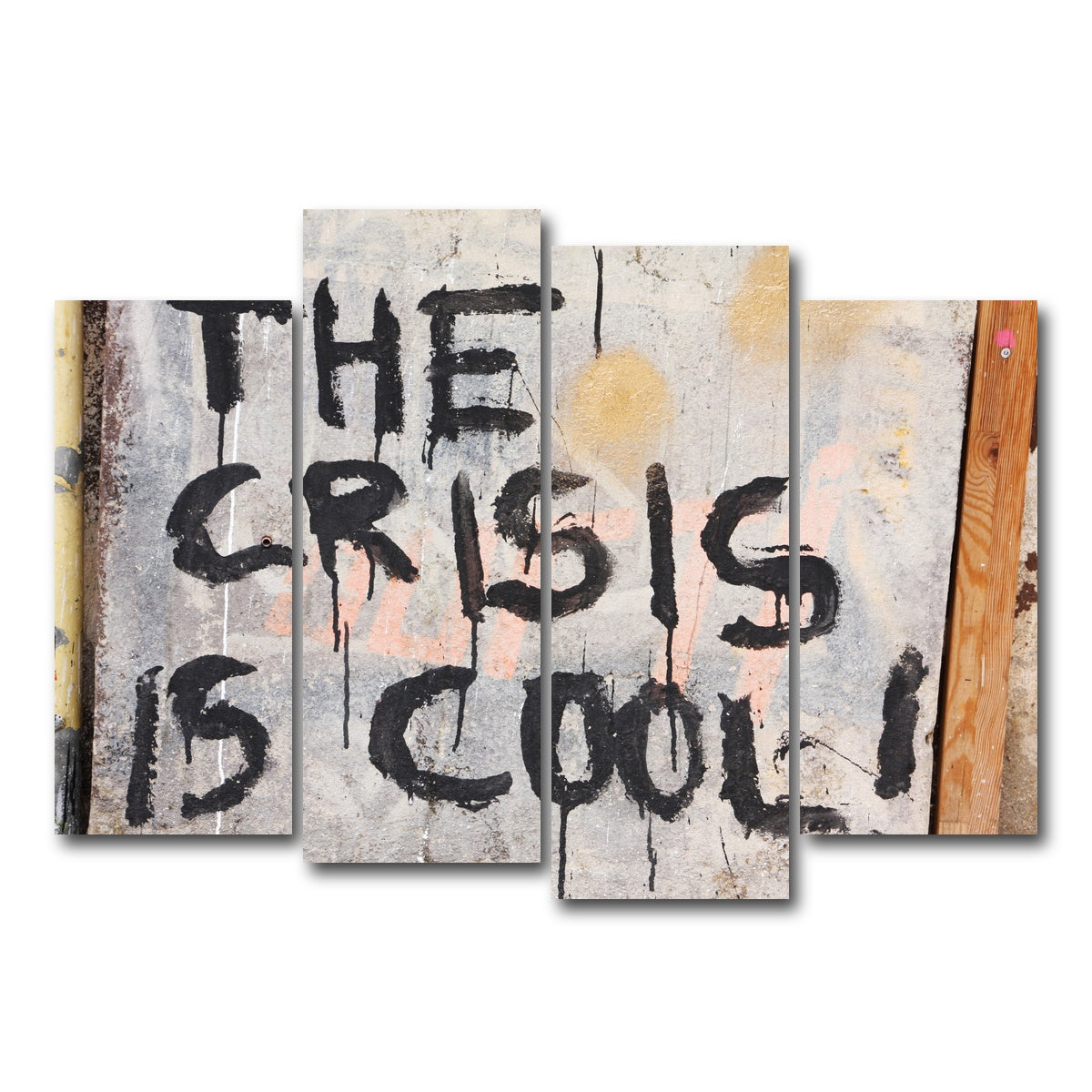 AUTO-MOCKUP WHITE | Cool Crisis - Berlin | 4 Piece | Gallery Wrap Canvas | group=4_normal