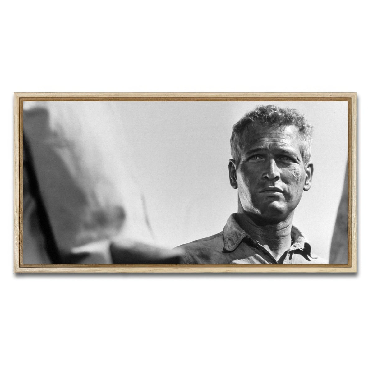AUTO-MOCKUP WHITE | Cool Hand Luke | 1 Piece | Natural Framed Canvas | group=2x1