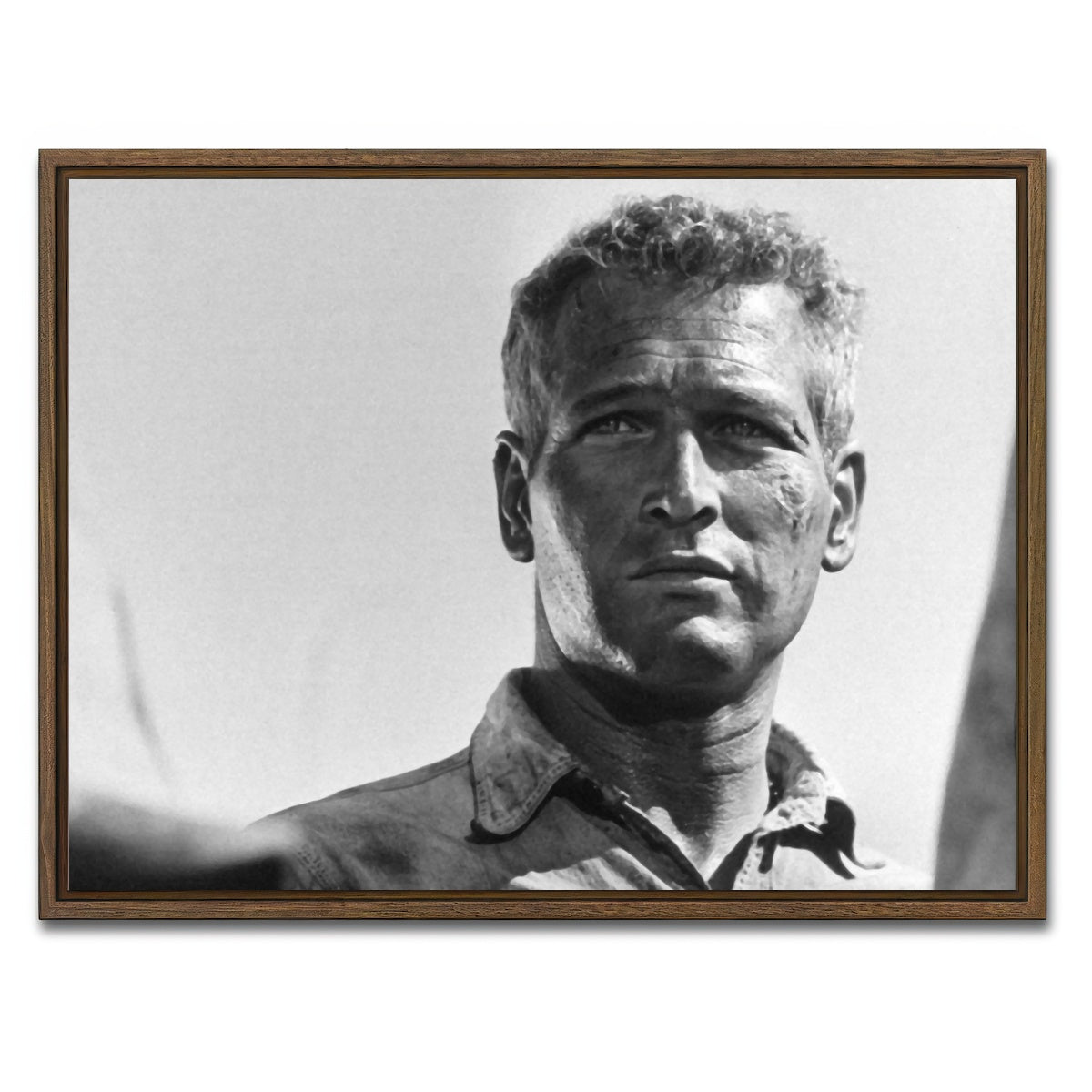 AUTO-MOCKUP WHITE | Cool Hand Luke | 1 Piece | Walnut Framed Canvas | group=4x3