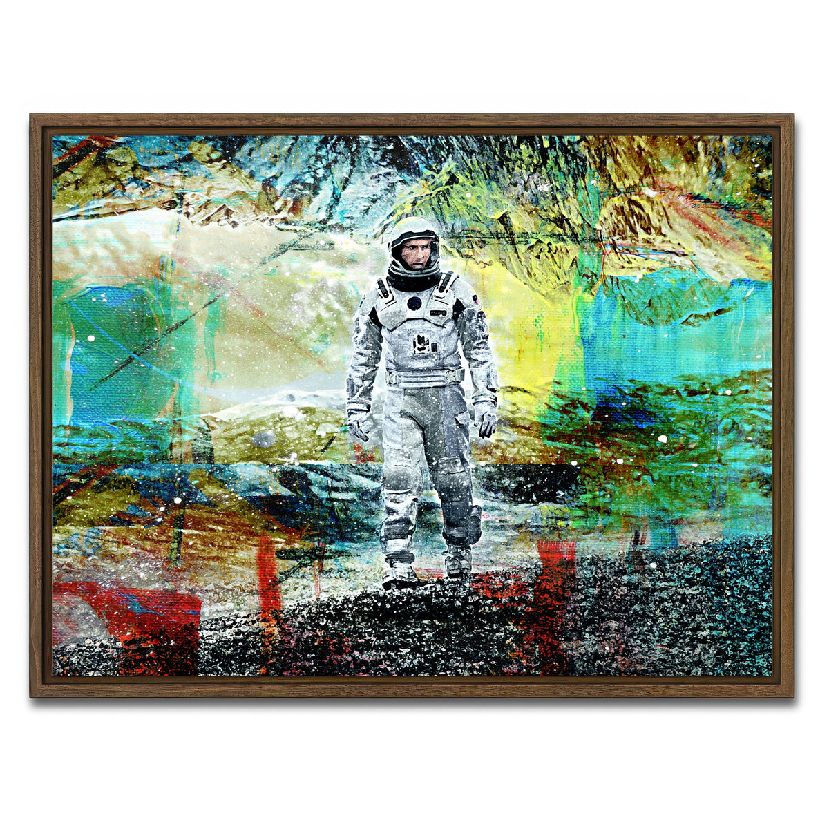 AUTO-MOCKUP WHITE | Cooper Walking | 1 Piece | Walnut Framed Canvas | group=4x3