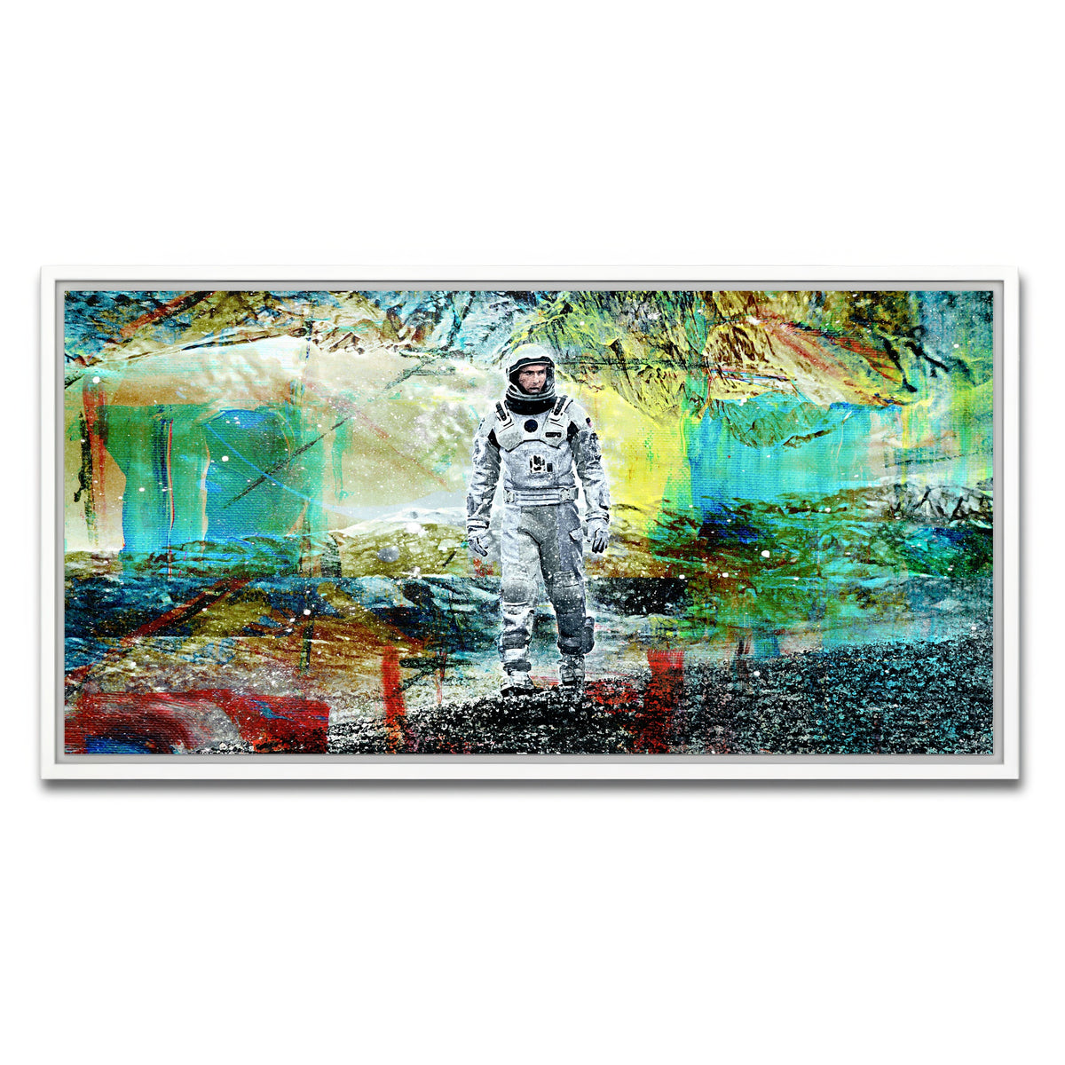 AUTO-MOCKUP WHITE | Cooper Walking | 1 Piece | White Framed Canvas | group=2x1