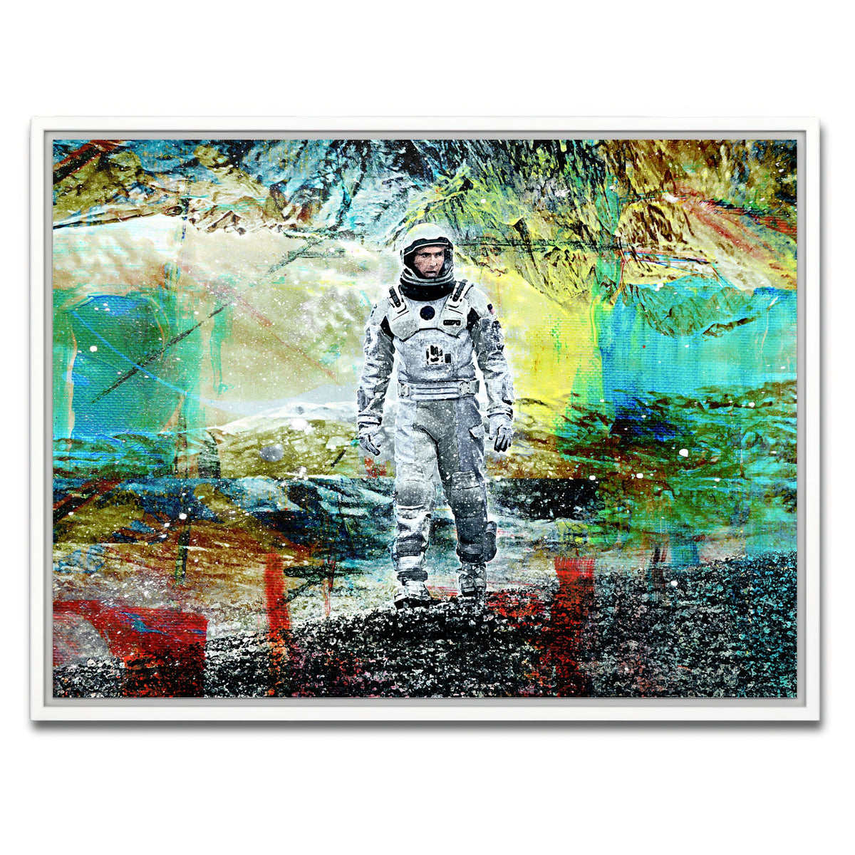 AUTO-MOCKUP WHITE | Cooper Walking | 1 Piece | White Framed Canvas | group=4x3
