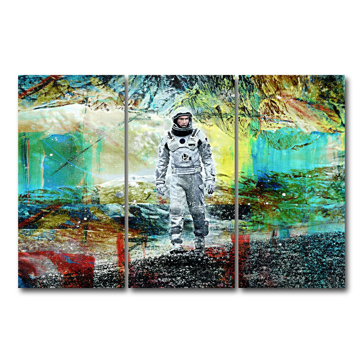 AUTO-MOCKUP WHITE | Cooper Walking | 3 Piece | Gallery Wrap Canvas | group=12x24