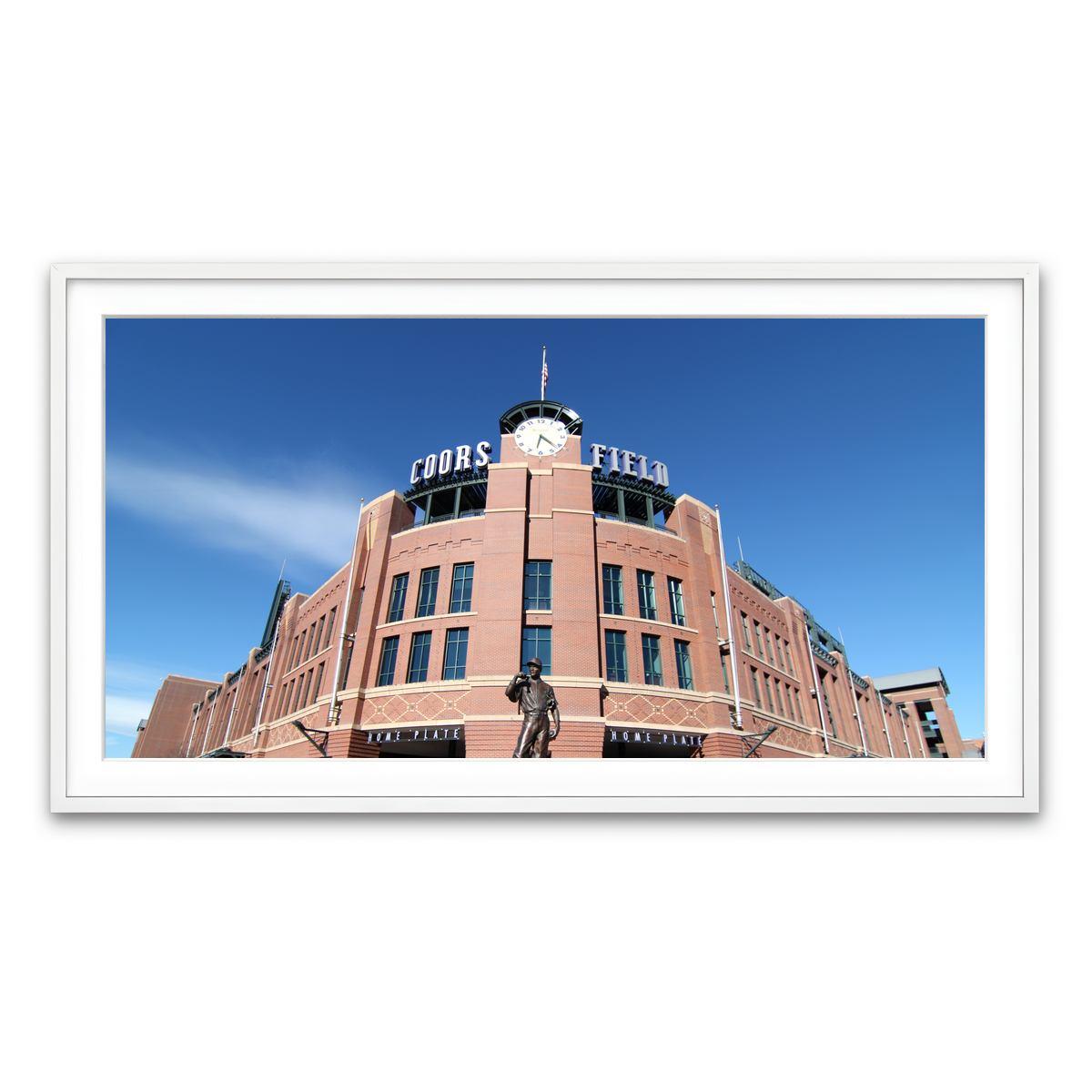 Framed Print 2x1 White