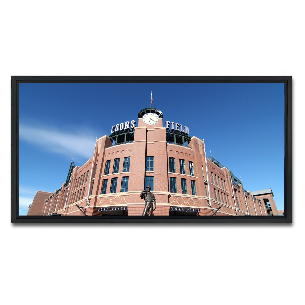 AUTO-MOCKUP WHITE | Coors Field | 1 Piece | Black Framed Canvas | group=2x1