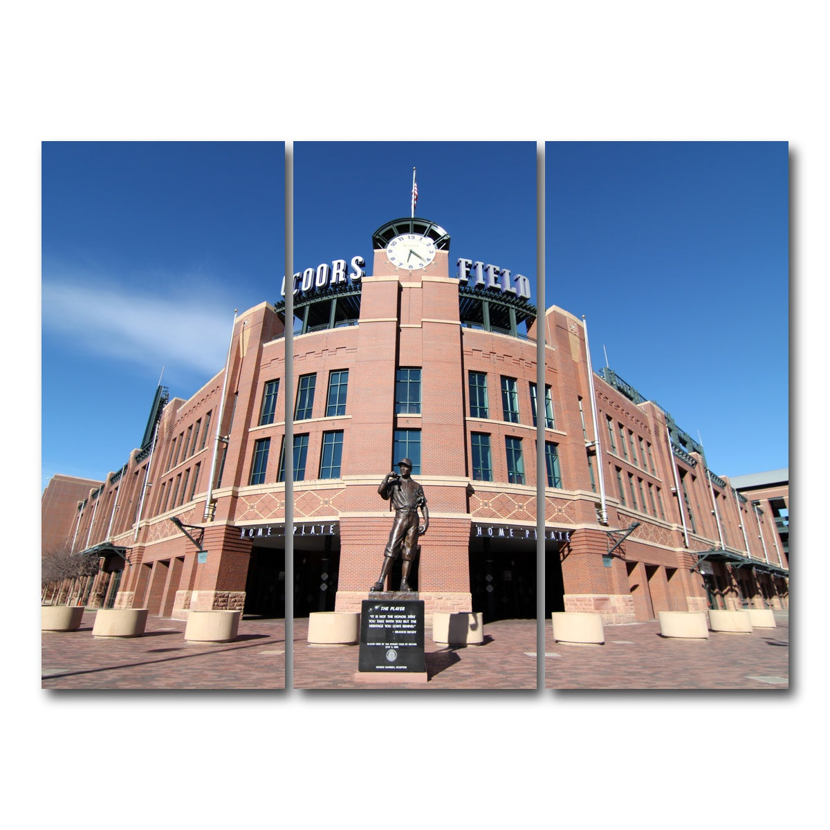 AUTO-MOCKUP WHITE | Coors Field | 3 Piece | Gallery Wrap Canvas | group=8x18