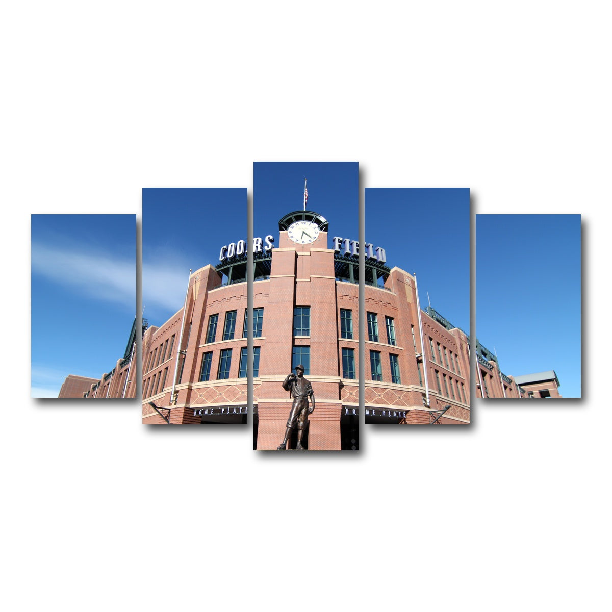 AUTO-MOCKUP WHITE | Coors Field | 5 Piece | Gallery Wrap Canvas | group=5_normal