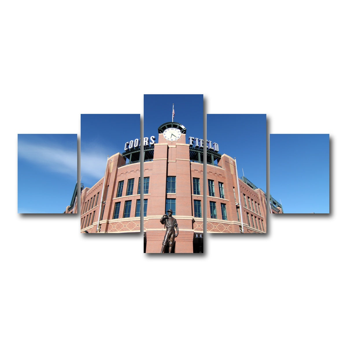 AUTO-MOCKUP WHITE | Coors Field | 5 Piece | Gallery Wrap Canvas | group=5_short