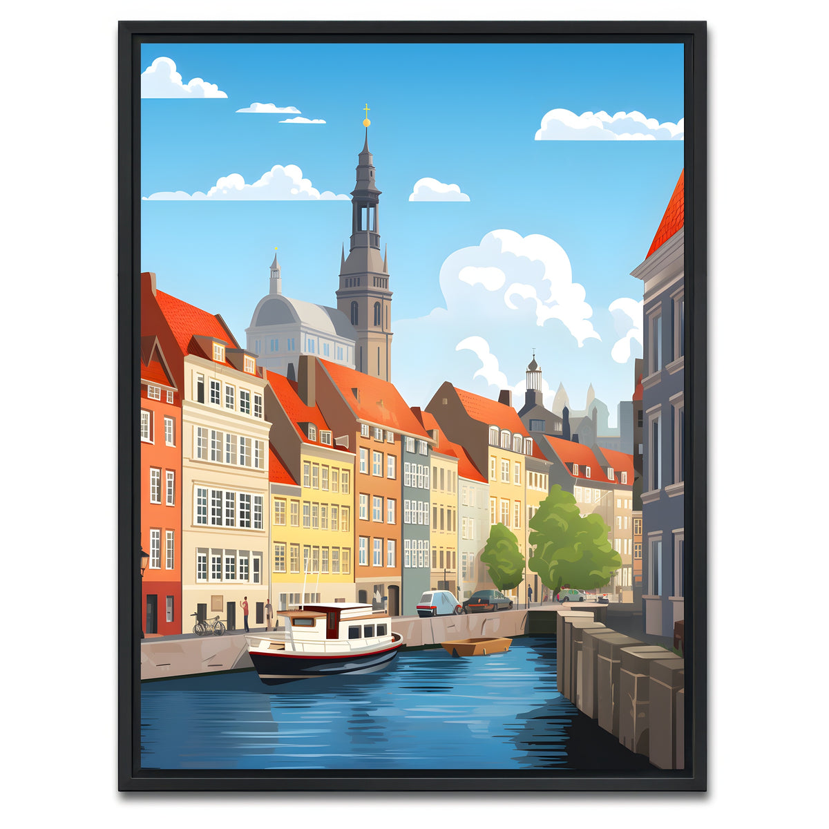 AUTO-MOCKUP WHITE | Copenhagen | 1 Piece | Black Framed Canvas | group=3x4
