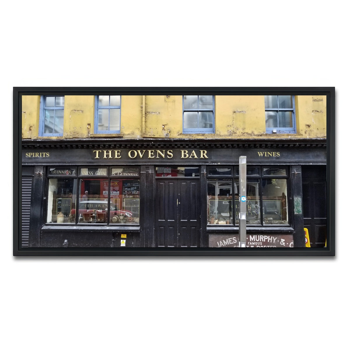 AUTO-MOCKUP WHITE | Cork Ireland Pub | 1 Piece | Black Framed Canvas | group=2x1