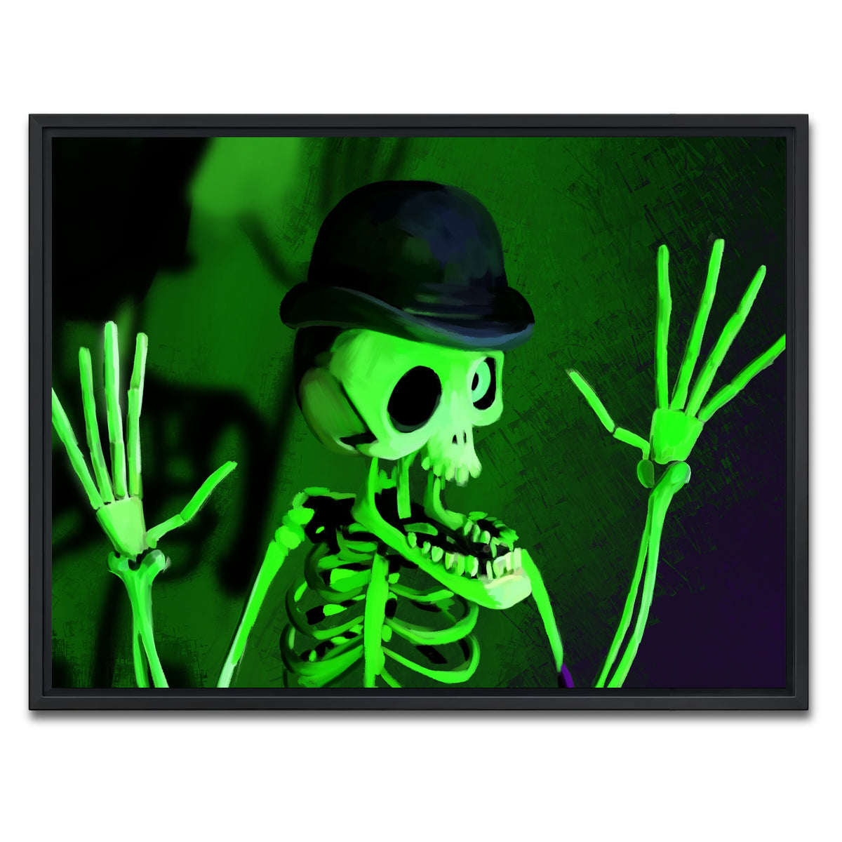 AUTO-MOCKUP WHITE | Corpse Bride Skeleton | 1 Piece | Black Framed Canvas | group=4x3