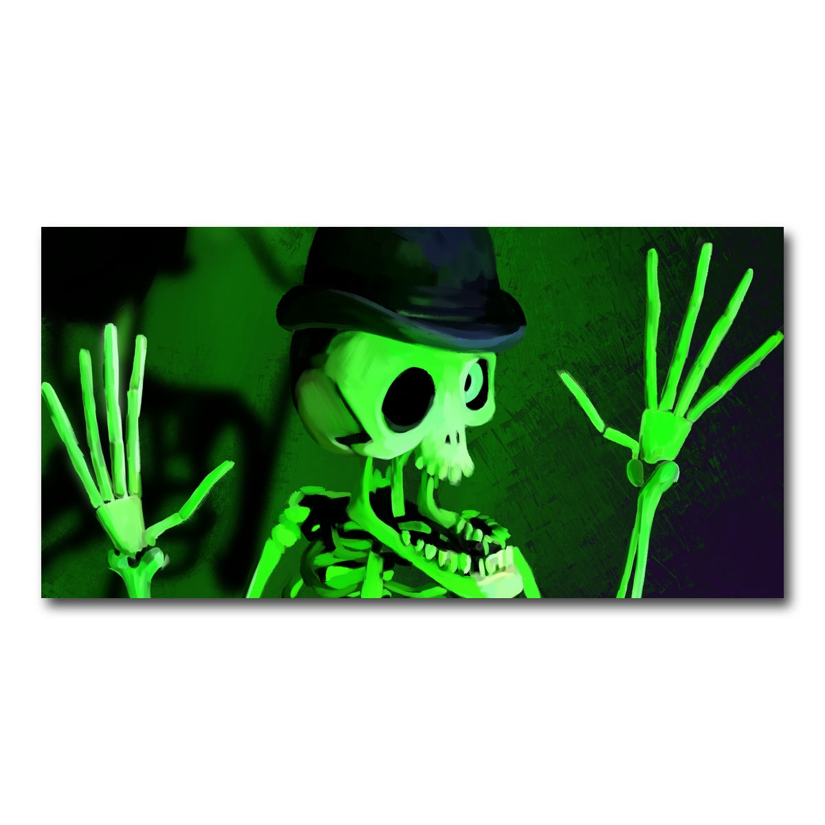 AUTO-MOCKUP WHITE | Corpse Bride Skeleton | 1 Piece | Gallery Wrap Canvas | group=2x1