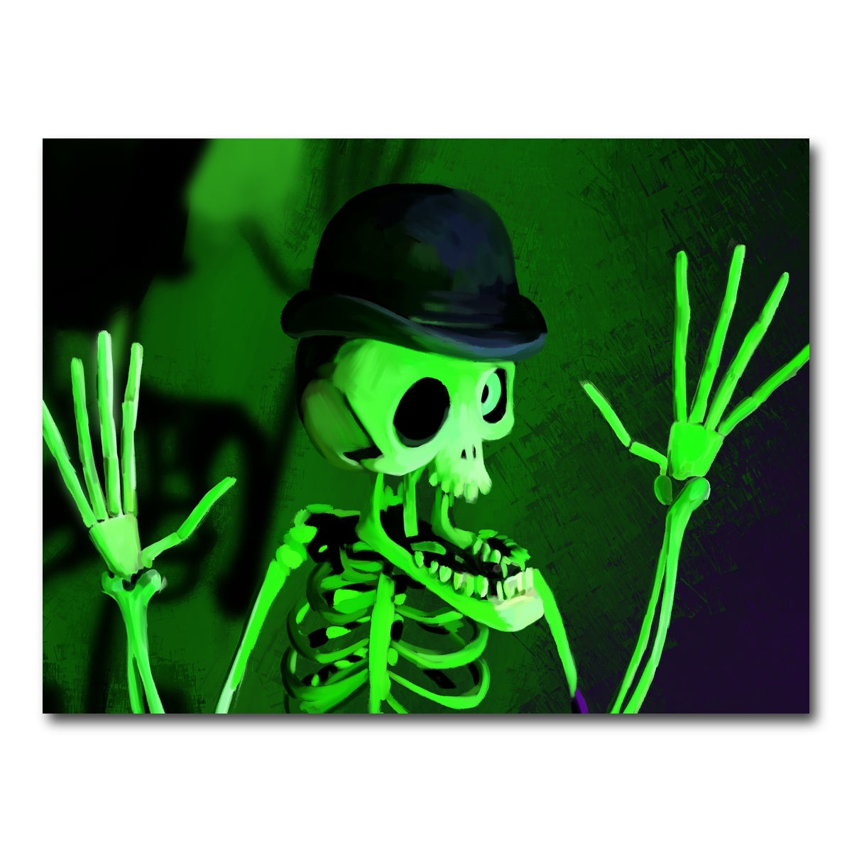 AUTO-MOCKUP WHITE | Corpse Bride Skeleton | 1 Piece | Gallery Wrap Canvas | group=4x3