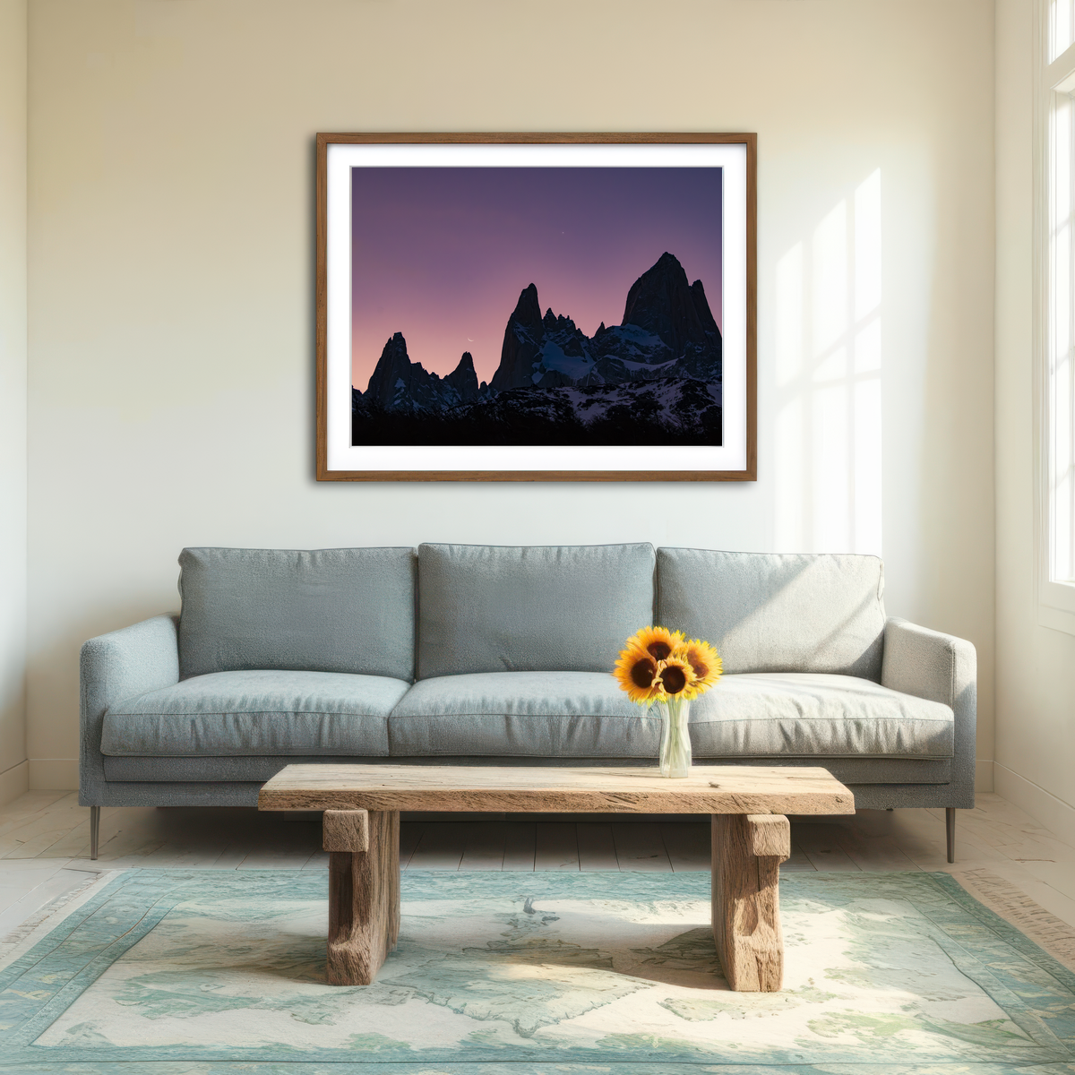 AUTO-MOCKUP ROOM | Cosmic Conjunction - Los Glaciares Wall Art
