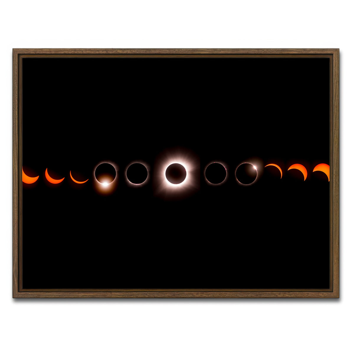 AUTO-MOCKUP WHITE | Cosmic Totality | 1 Piece | Walnut Framed Canvas | group=4x3