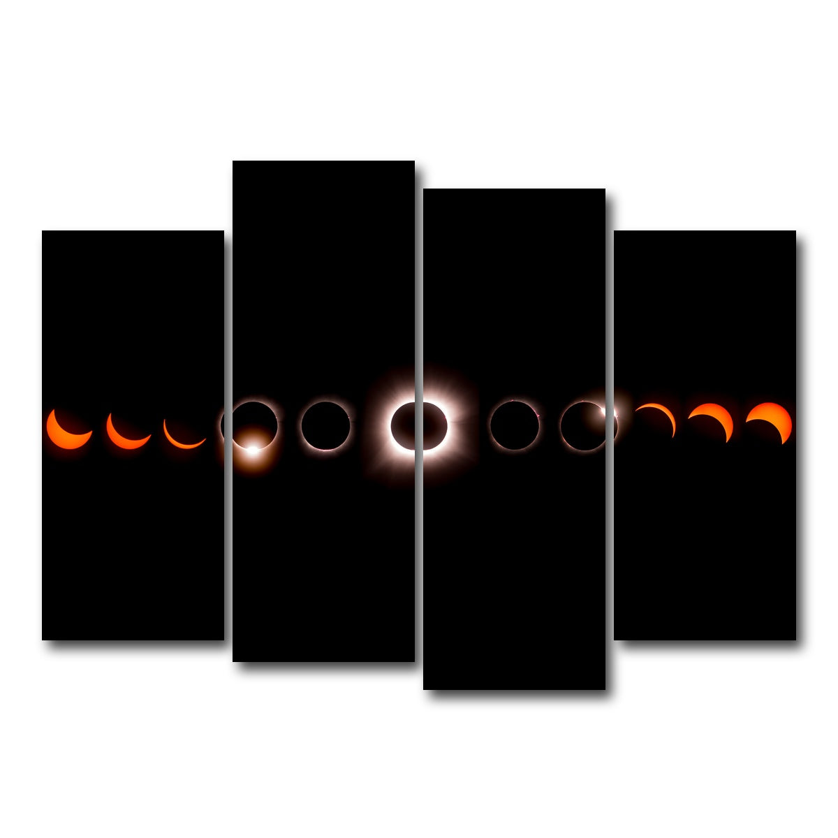 AUTO-MOCKUP WHITE | Cosmic Totality | 4 Piece | Gallery Wrap Canvas | group=4_normal
