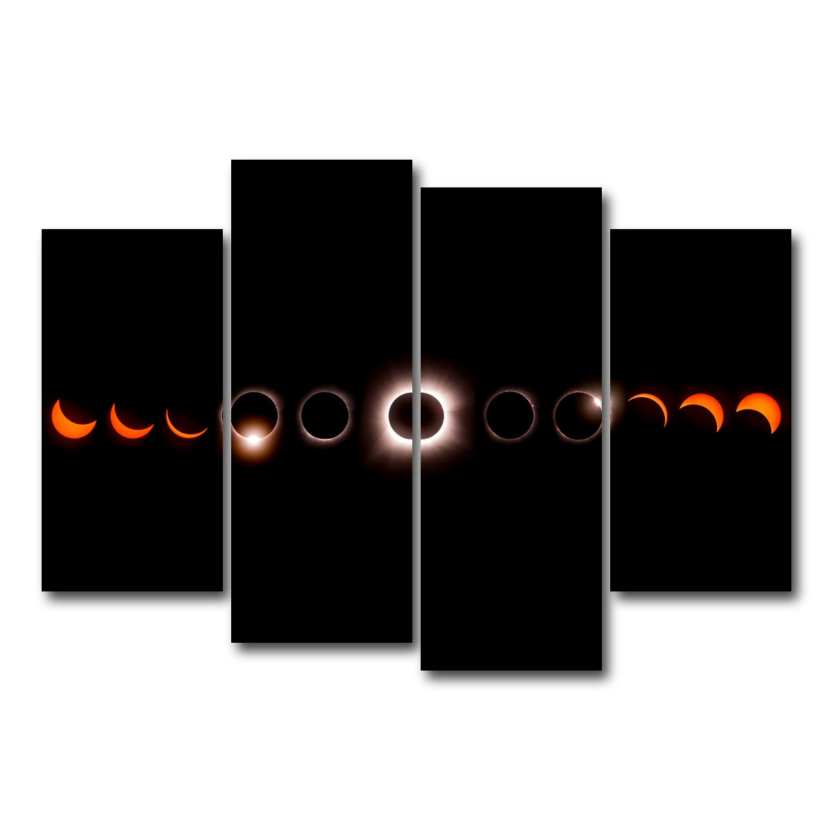 AUTO-MOCKUP WHITE | Cosmic Totality | 4 Piece | Gallery Wrap Canvas | group=4_short