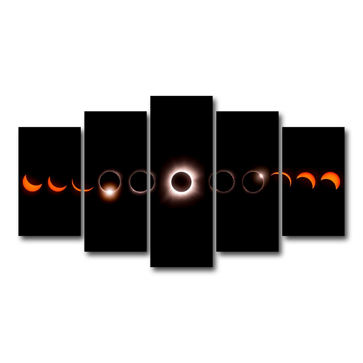 AUTO-MOCKUP WHITE | Cosmic Totality | 5 Piece | Gallery Wrap Canvas | group=5_normal