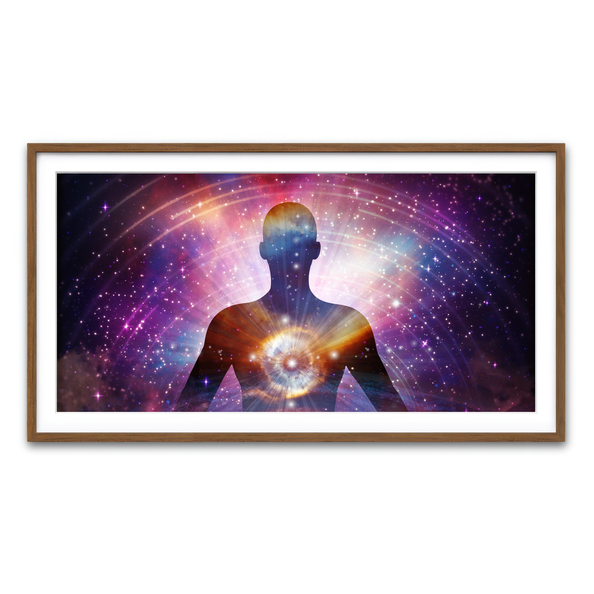 Framed Print 2x1 Walnut