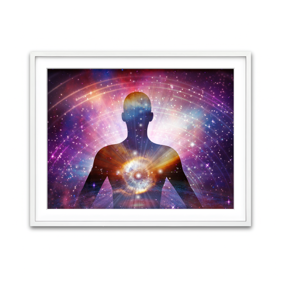 Framed Print 4x3 White