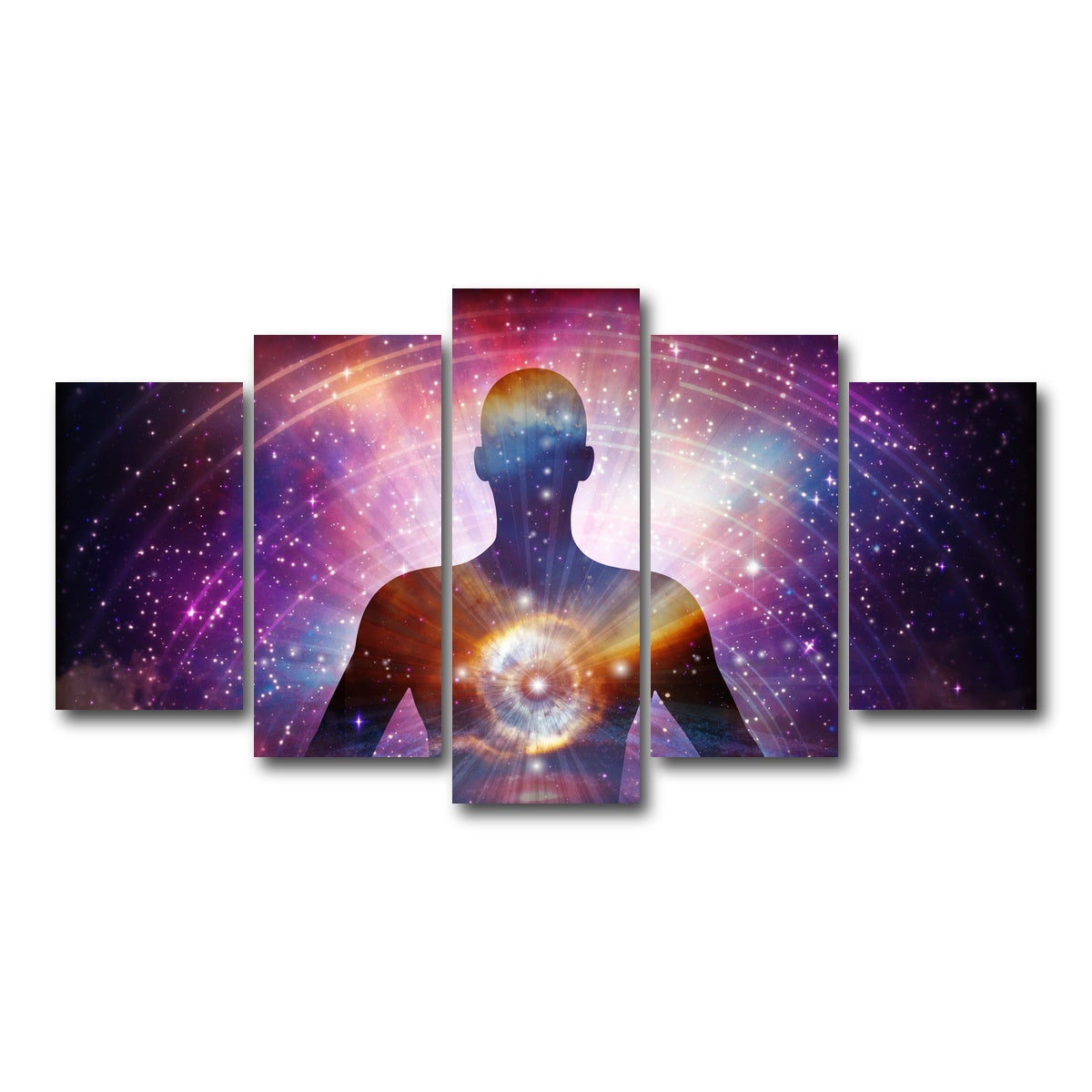 AUTO-MOCKUP WHITE | Cosmic connection | 5 Piece | Gallery Wrap Canvas | group=5_normal