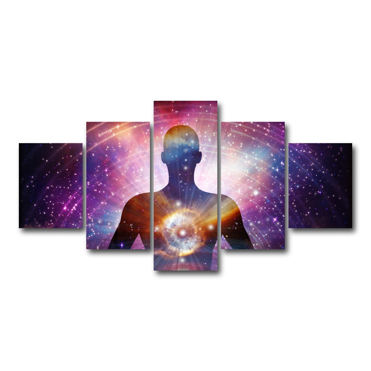 AUTO-MOCKUP WHITE | Cosmic connection | 5 Piece | Gallery Wrap Canvas | group=5_short