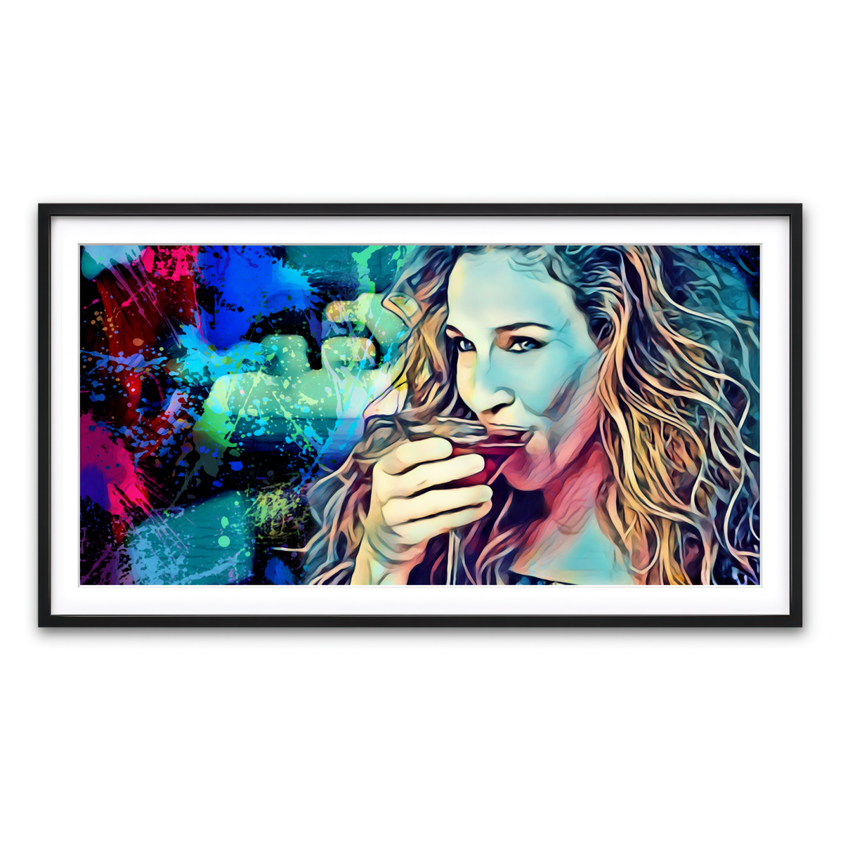 Framed Print 2x1 Black