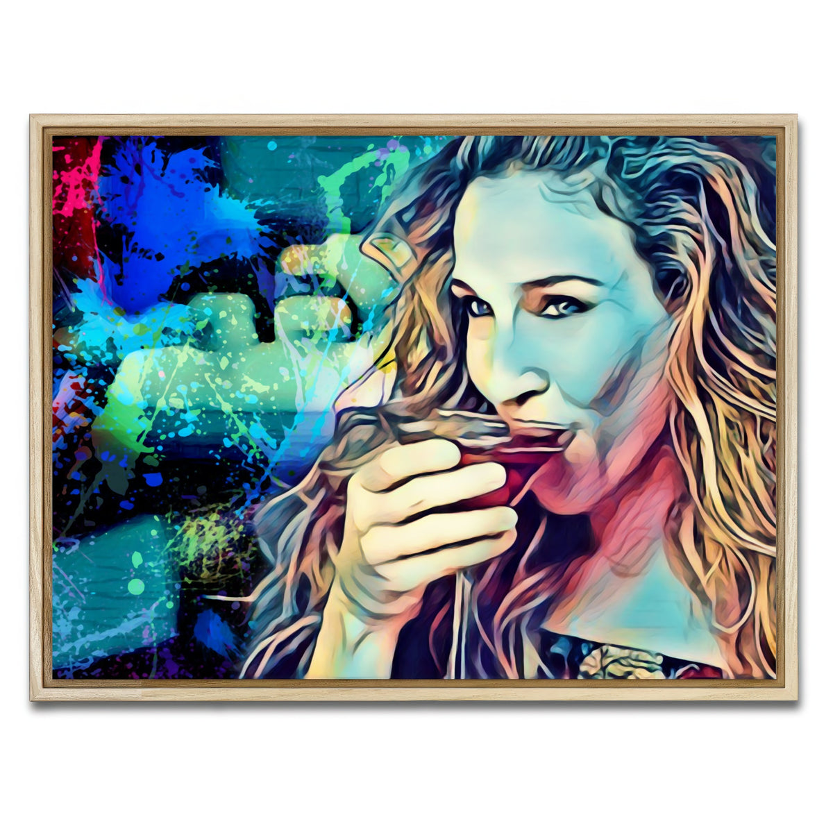 AUTO-MOCKUP WHITE | Cosmo Carrie | 1 Piece | Natural Framed Canvas | group=4x3