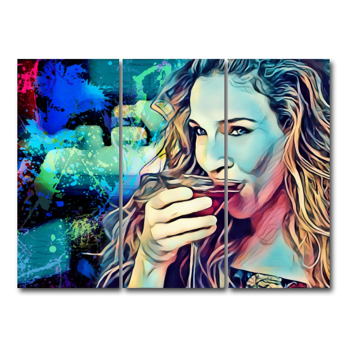 AUTO-MOCKUP WHITE | Cosmo Carrie | 3 Piece | Gallery Wrap Canvas | group=8x18