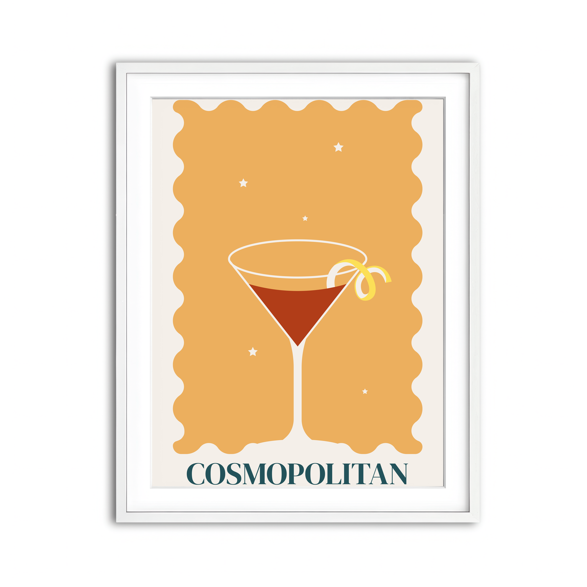 Framed Print 3x4 White