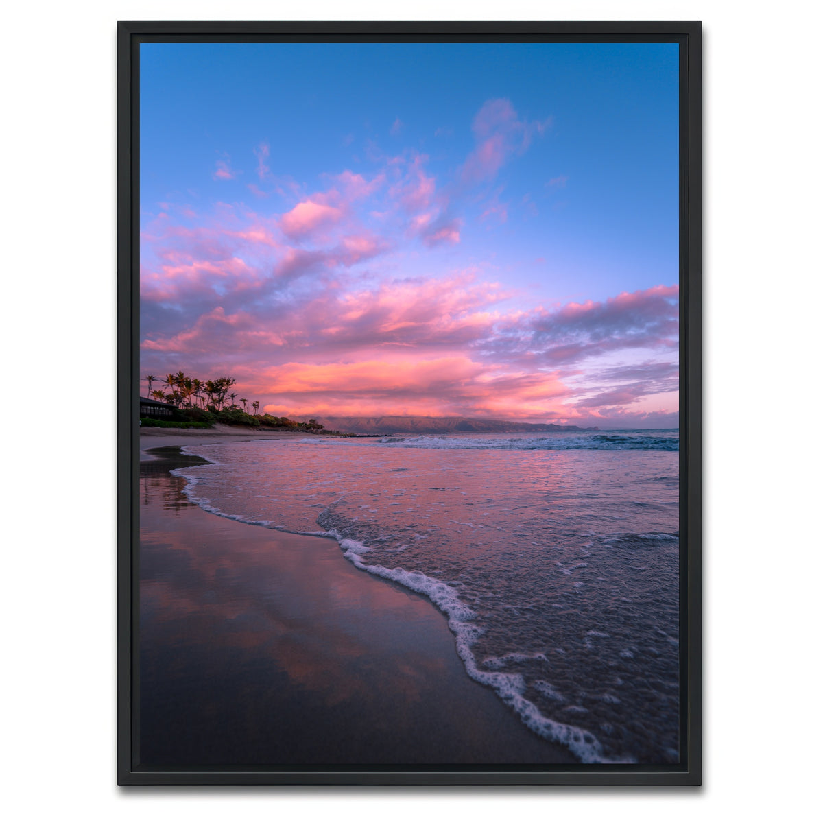 AUTO-MOCKUP WHITE | Cotton Candy Sunrise | 1 Piece | Black Framed Canvas | group=3x4