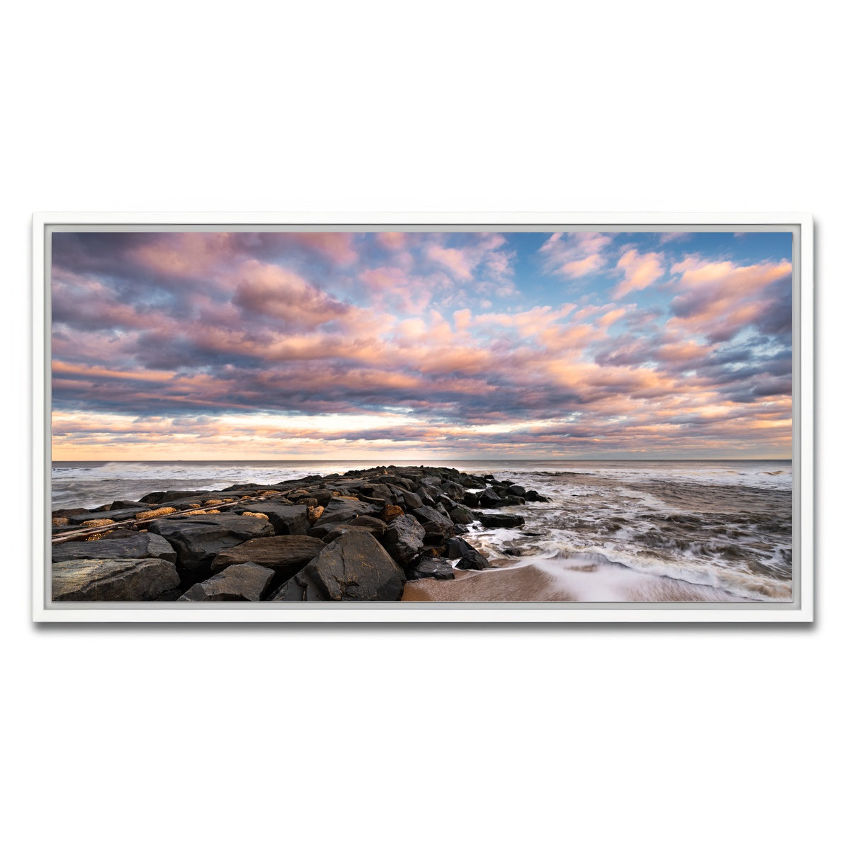 AUTO-MOCKUP WHITE | Cotton Candy | 1 Piece | White Framed Canvas | group=2x1