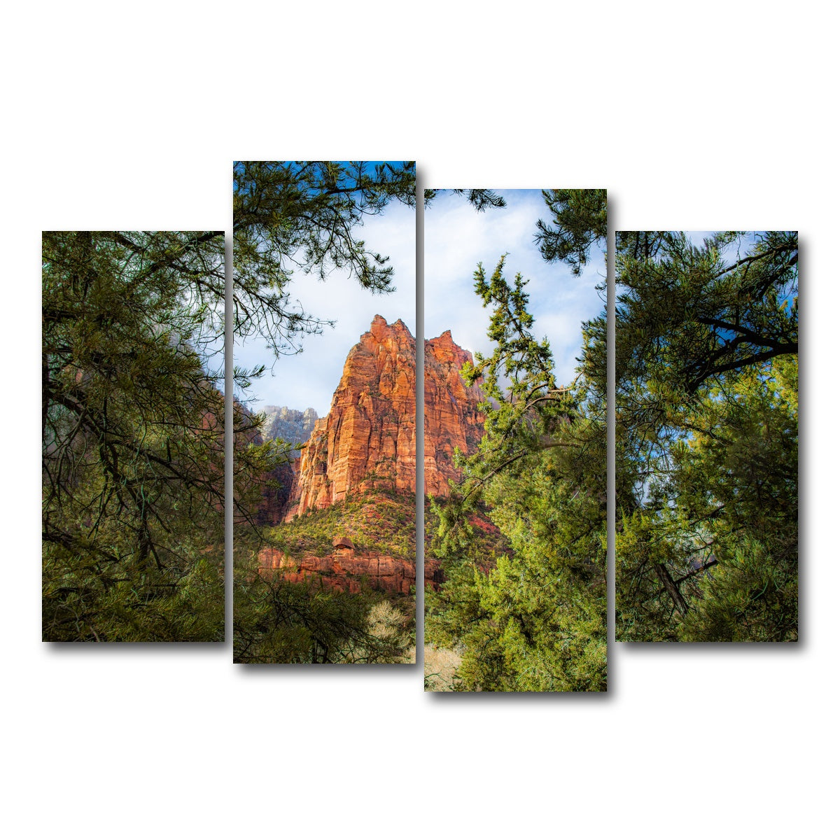 AUTO-MOCKUP WHITE | Court of the Patriarchs | 4 Piece | Gallery Wrap Canvas | group=4_normal