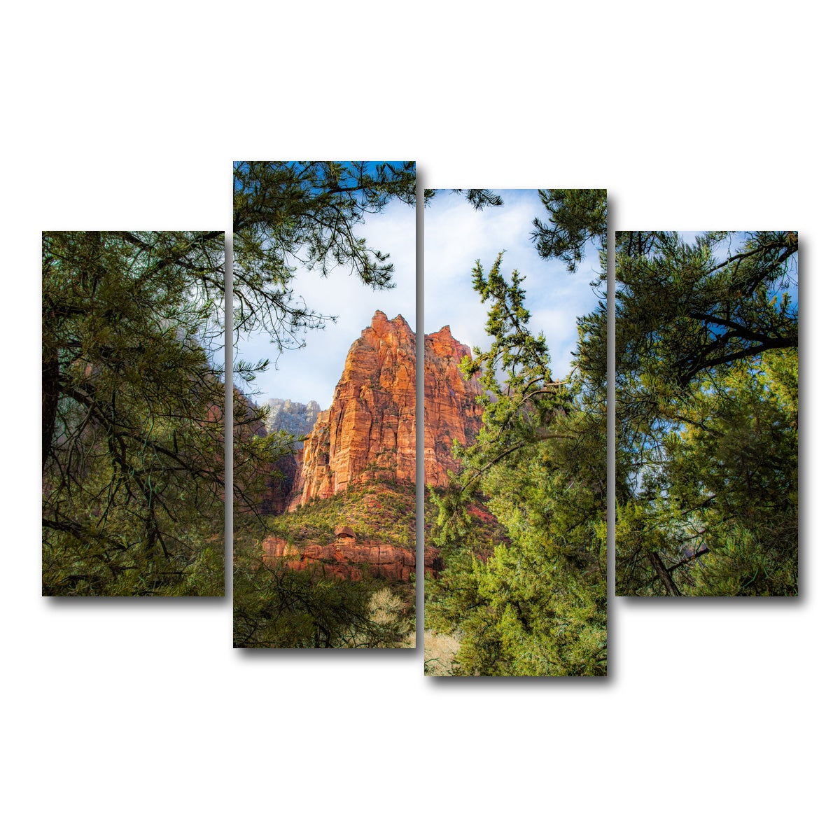 AUTO-MOCKUP WHITE | Court of the Patriarchs | 4 Piece | Gallery Wrap Canvas | group=4_short