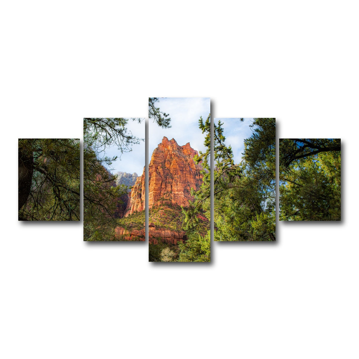 AUTO-MOCKUP WHITE | Court of the Patriarchs | 5 Piece | Gallery Wrap Canvas | group=5_short