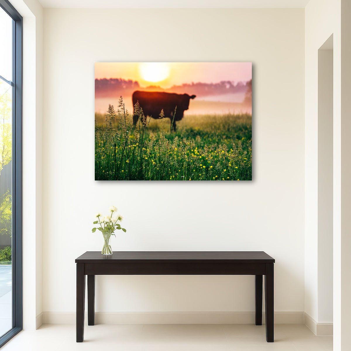 AUTO-MOCKUP ROOM | Cow Sunrise