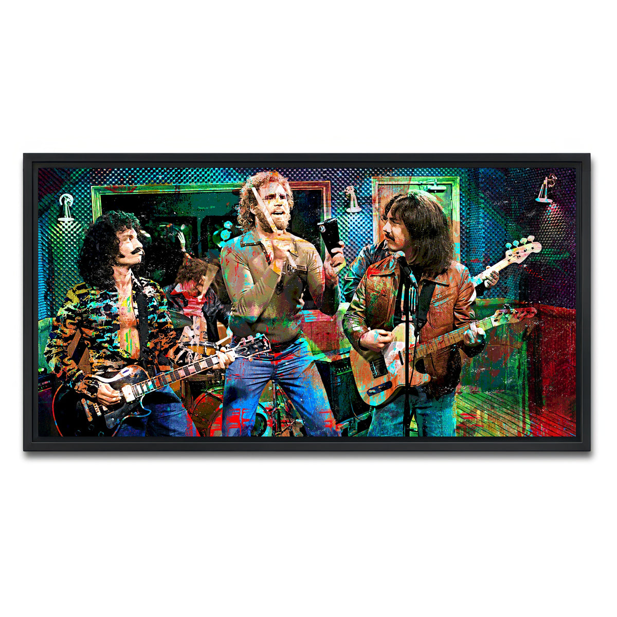 AUTO-MOCKUP WHITE | Cowbell Sketch | 1 Piece | Black Framed Canvas | group=2x1