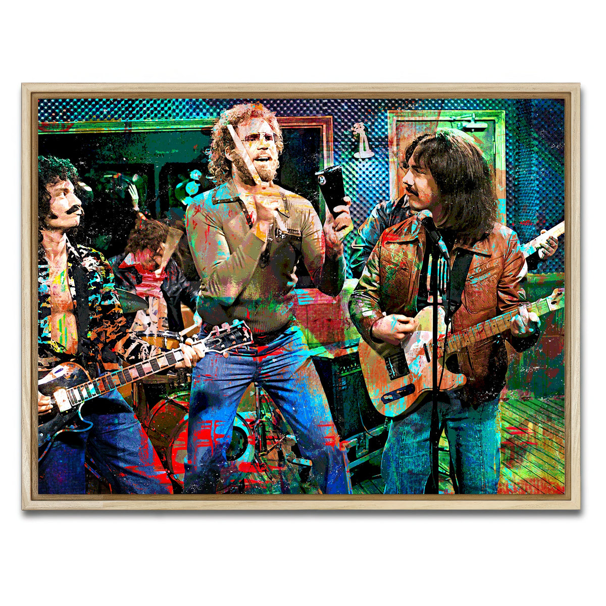 AUTO-MOCKUP WHITE | Cowbell Sketch | 1 Piece | Natural Framed Canvas | group=4x3