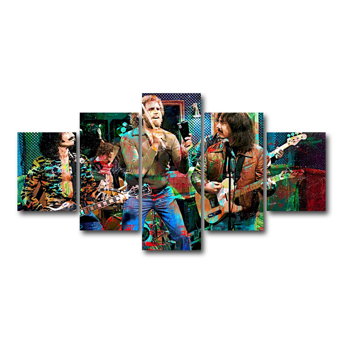 AUTO-MOCKUP WHITE | Cowbell Sketch | 5 Piece | Gallery Wrap Canvas | group=5_short