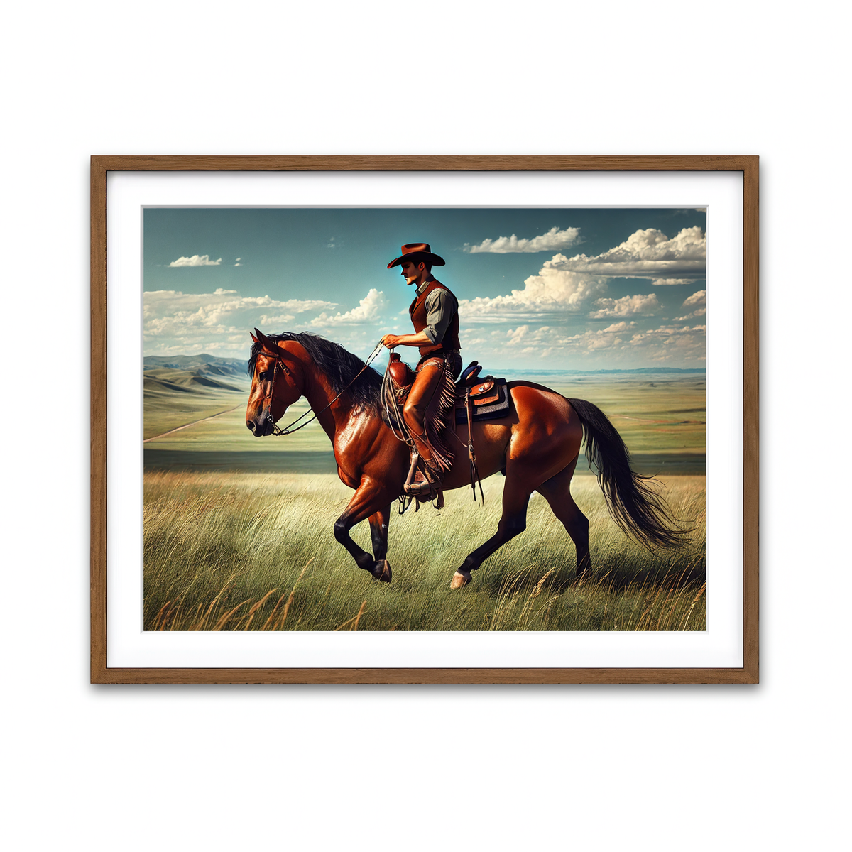 Framed Print 4x3 Walnut