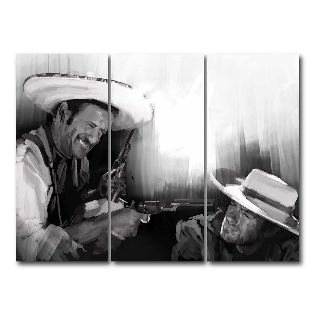 AUTO-MOCKUP WHITE | Cowboys | 3 Piece | Gallery Wrap Canvas | group=8x18