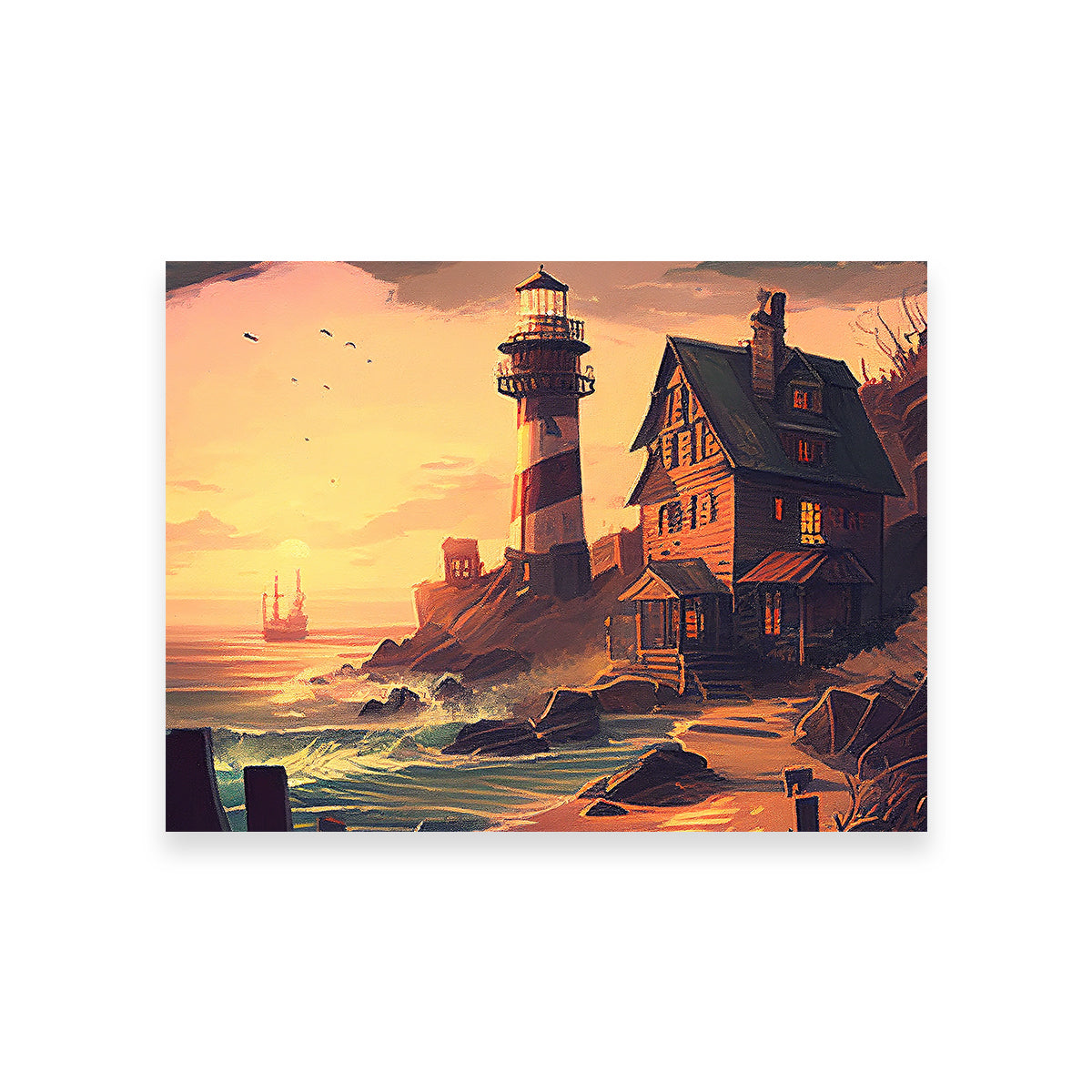 Cozy Lighthouse Shore