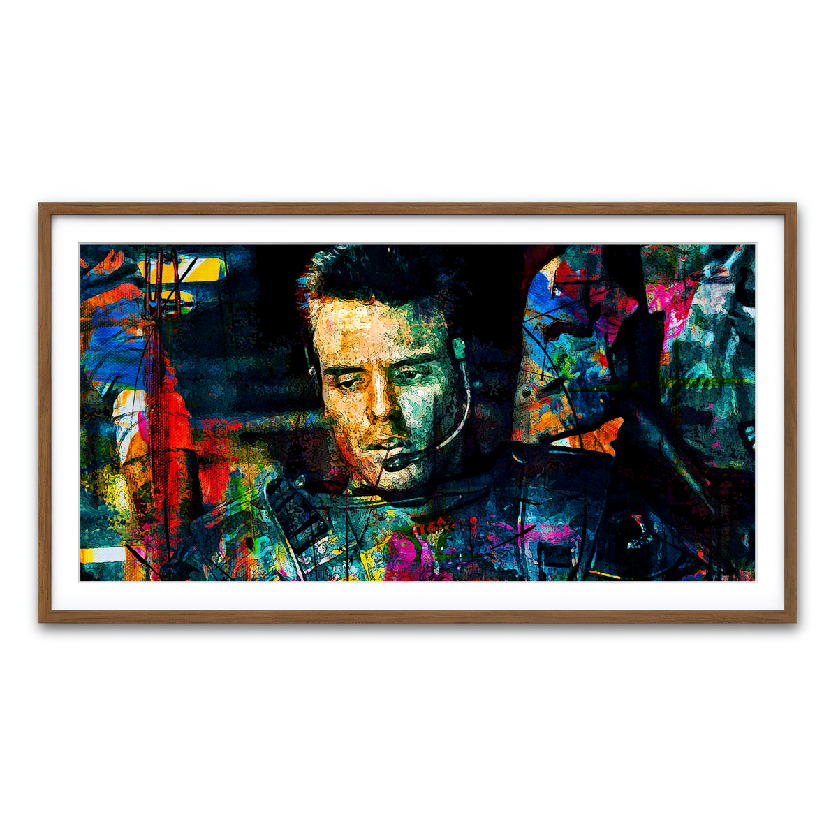 Framed Print 2x1 Walnut