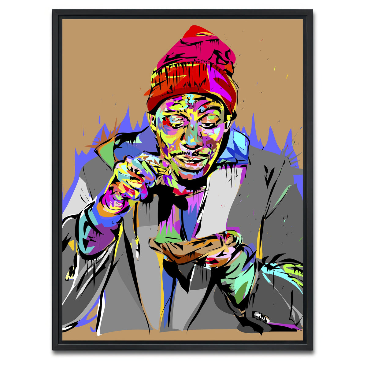 AUTO-MOCKUP WHITE | Crack | 1 Piece | Black Framed Canvas | group=3x4