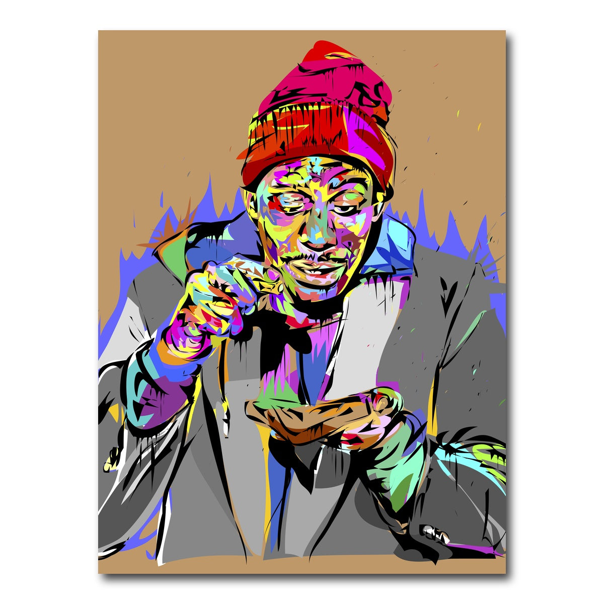 AUTO-MOCKUP WHITE | Crack | 1 Piece | Gallery Wrap Canvas | group=3x4